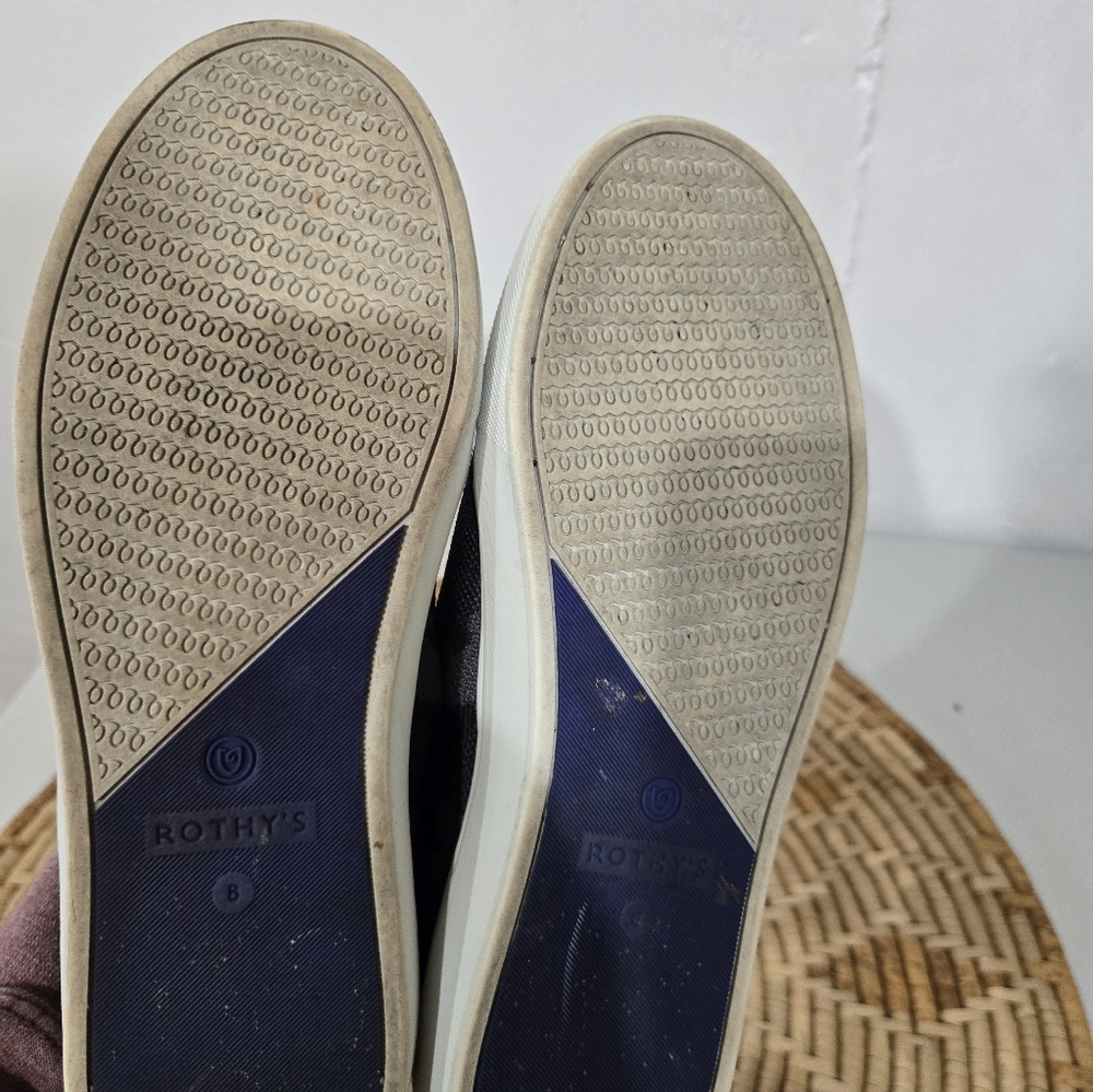 Rothy's Original Black Gray Camo Slip On Loafer 8 - Picture 6 of 7